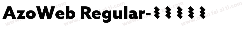 AzoWeb Regular字体转换